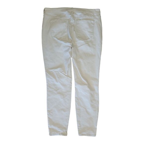 Oat New York Mid-Rise Skinny Ankle Off White Natural Color Jeans Size 32 - Picture 3 of 7